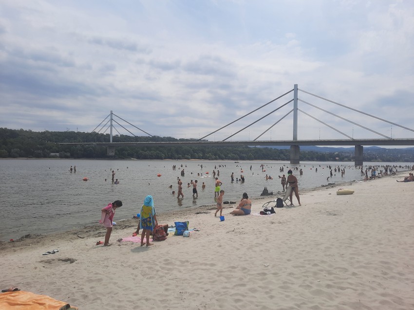 Nizak vodostaj Dunava kod Štranda