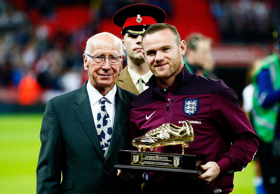 Wayne Rooney i Sir Bobby Charlton