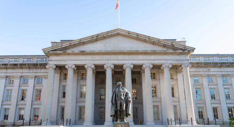US Treasury departmentDoraDalton/Getty Images