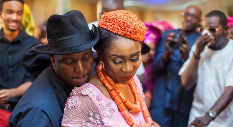 Nigerian couple dancing