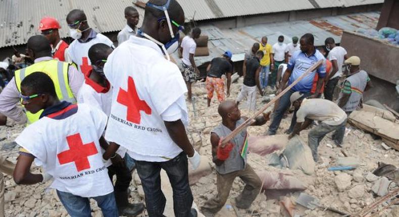 NEMA says collapsed two-storey building was originally a bungallow