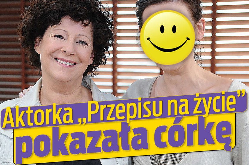 Aktorka Przepisu na zycie pokazała corke