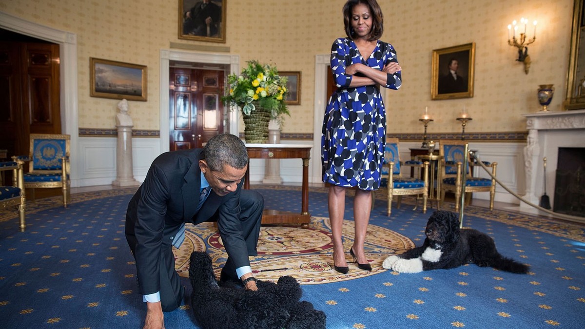 Barak i Mišel Obama, Sani i Bo
