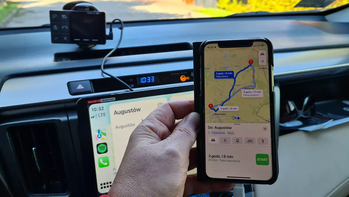 Nawigacja Apple w CarPlay