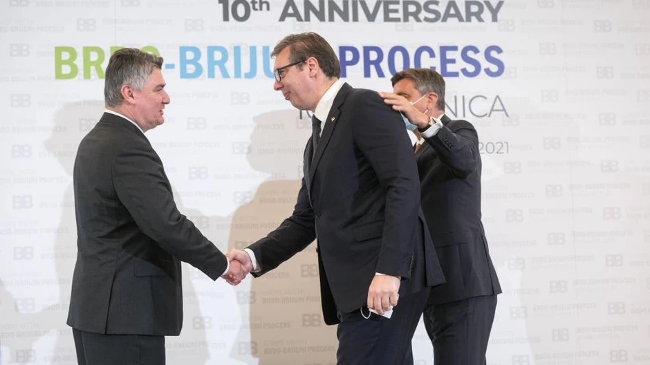 Zoran Milanović i Aleksandar Vučić najčešće su se sretali na na samitima Brdo-Brioni, poput onog održan na 10. godišnjicu te inicijative 2021. u Sloveniji | Foto: Getty Images