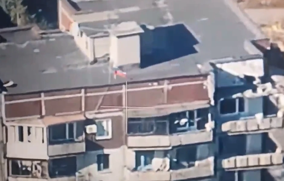 Ruska zastava u Selidovu