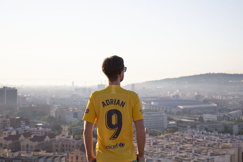 Adrian w Barcelonie