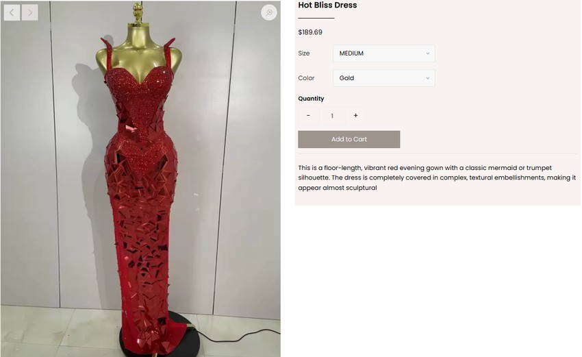 Haljina koju je nosila Stanija