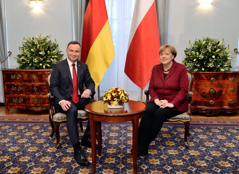 Angela Merkel i Andrzej Duda