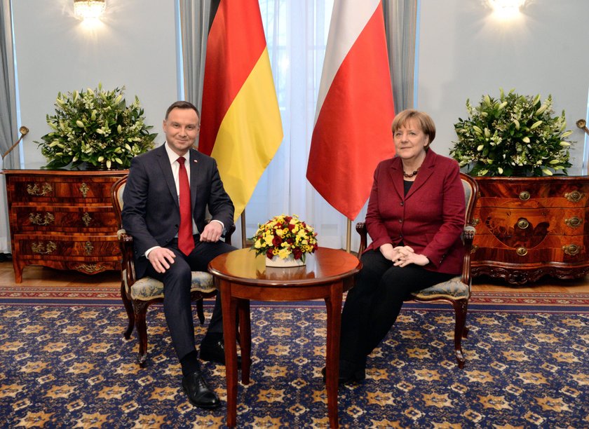 Angela Merkel i Andrzej Duda