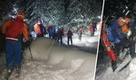 Lawina w Tatrach porwała narciarzy. Nie żyją dwie osoby