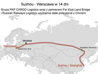 PKP Cargo uruchamia nowe cykliczne połączenie z Chinami