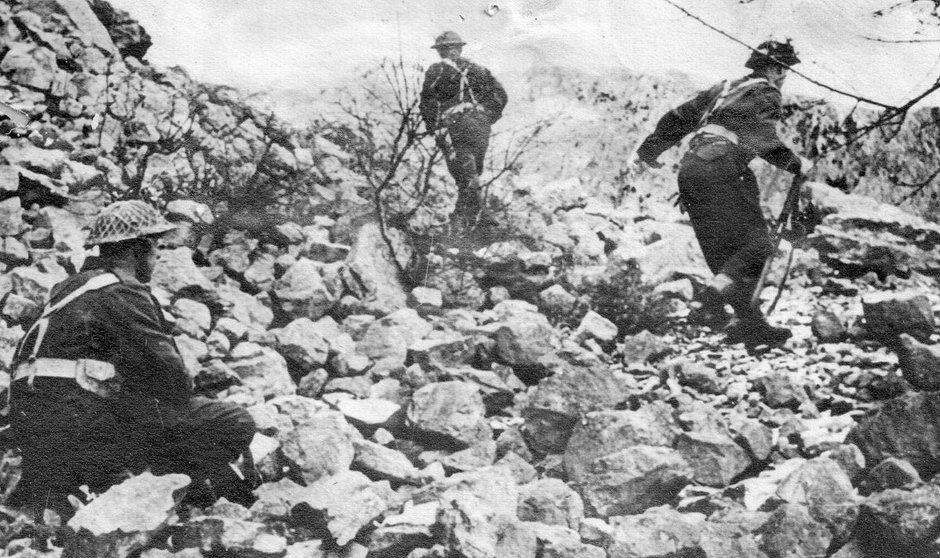 Polscy żołnierze podczas walk o Monte Cassino, domena publiczna