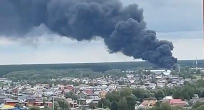 Gigantyczny pożar pod Moskwą. Do sieci wyciekło wideo