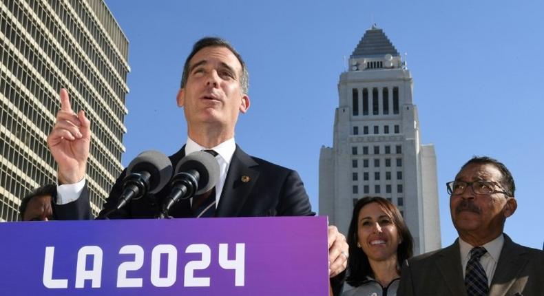 Los Angeles Mayor Eric Garcetti has reiterated that officials are maintaining their focus on the 2024 bid