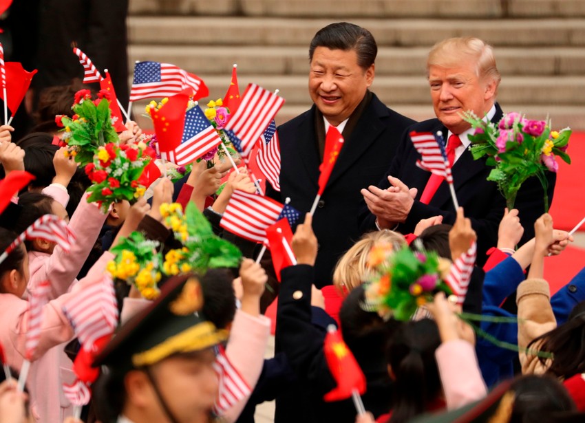 Donald Tramp i Si Đinping u Pekingu 9. novembra 2017.