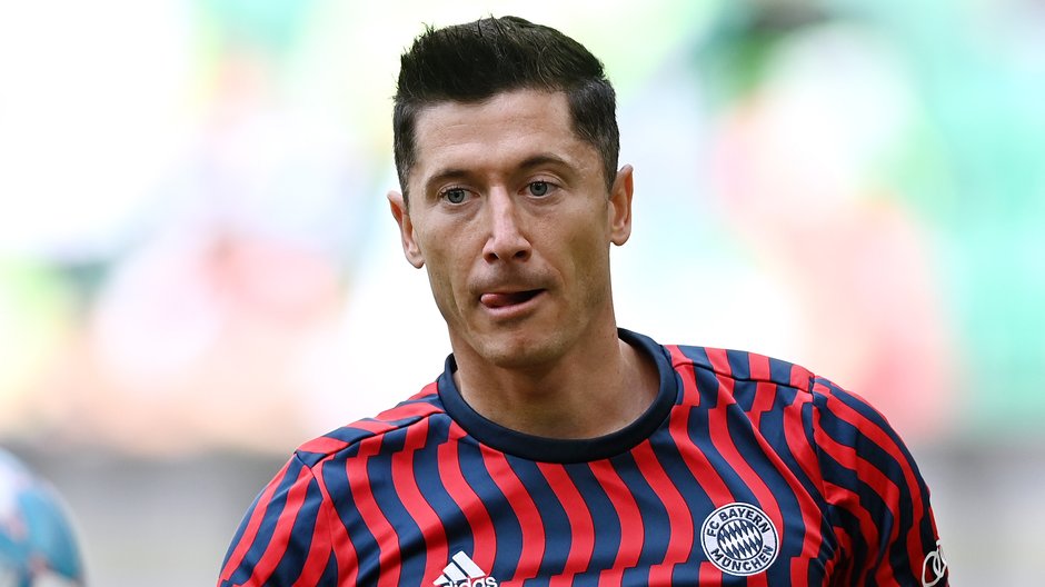 Robert Lewandowski podczas ostatniego meczu Bayernu