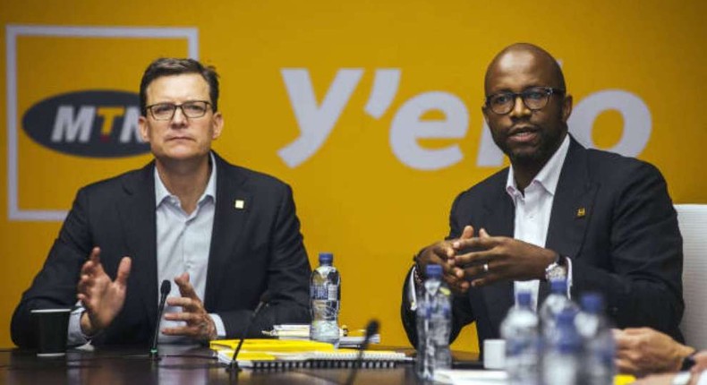 MTN Group Limited executives, Ralph Mupita and Rob Shuter