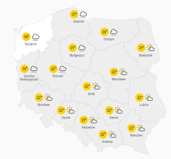 Pogoda na czwartek