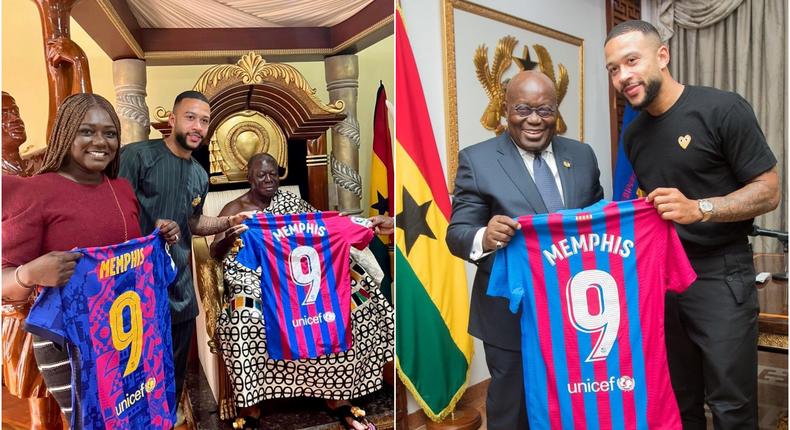 ‘Spreading the love in Ghana’ – Barcelona react to Depay’s return to his roots