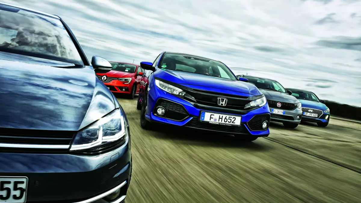 Fiat Tipo vs. Honda Civic, Hyundai i30, Renault Megane i VW Golf