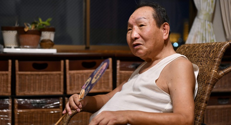 Iwao Hakamada (pictured giving an interview in 2018) spent 46 years in prison. He was the world's longest-serving death row inmate.KAZUHIRO NOGI/Getty Images