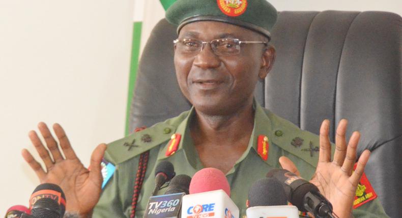 The Director, Defence Information, Maj.-Gen. John Enenche 