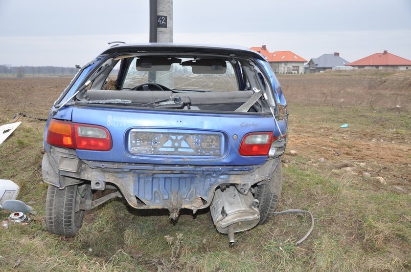 Wypadek rozegrał się w drugi dzień świąt pod Działdowem na Mazurach