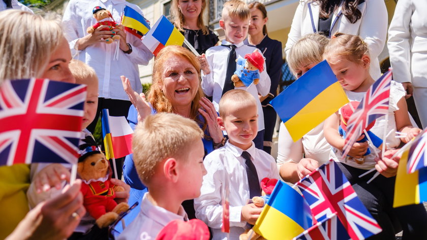 Księżna Yorku, Sarah Ferguson odwiedziła ukraińskich uchodźców w Będzinie