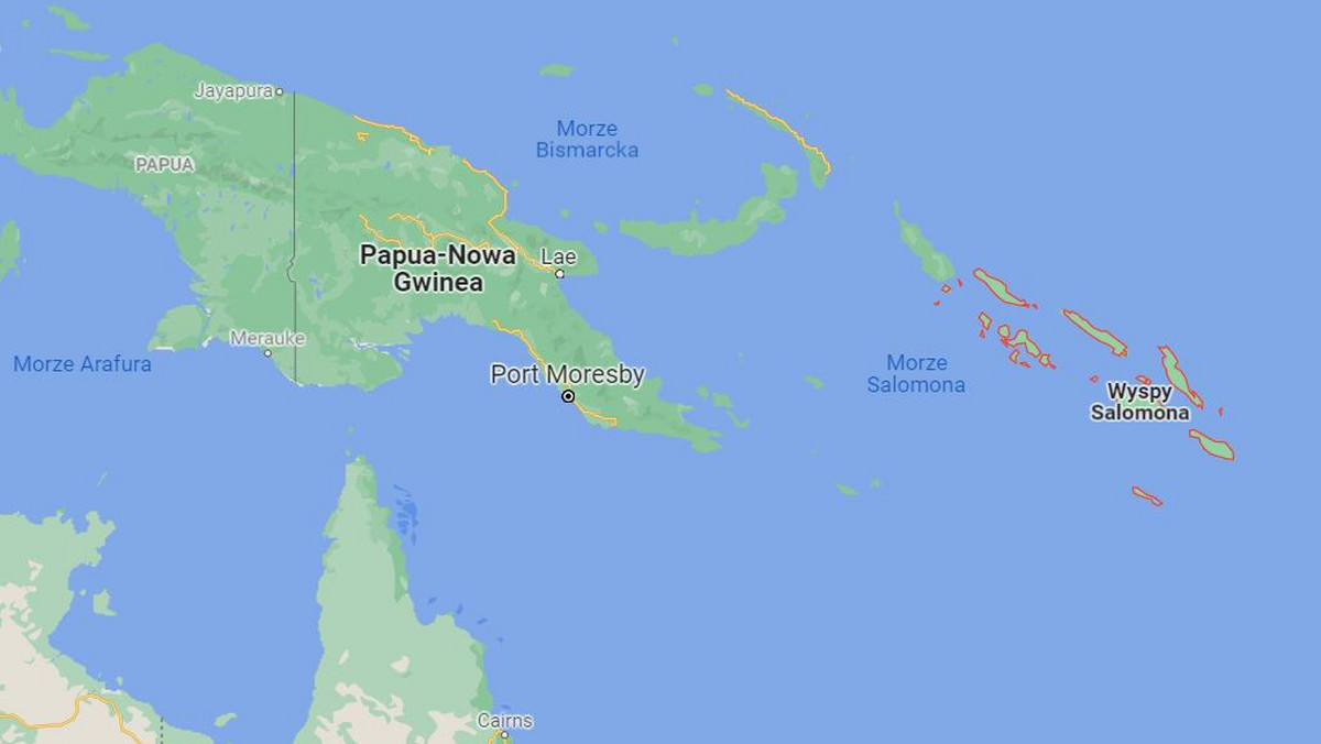 Potężne trzęsienie ziemi  na Wyspach Salomona