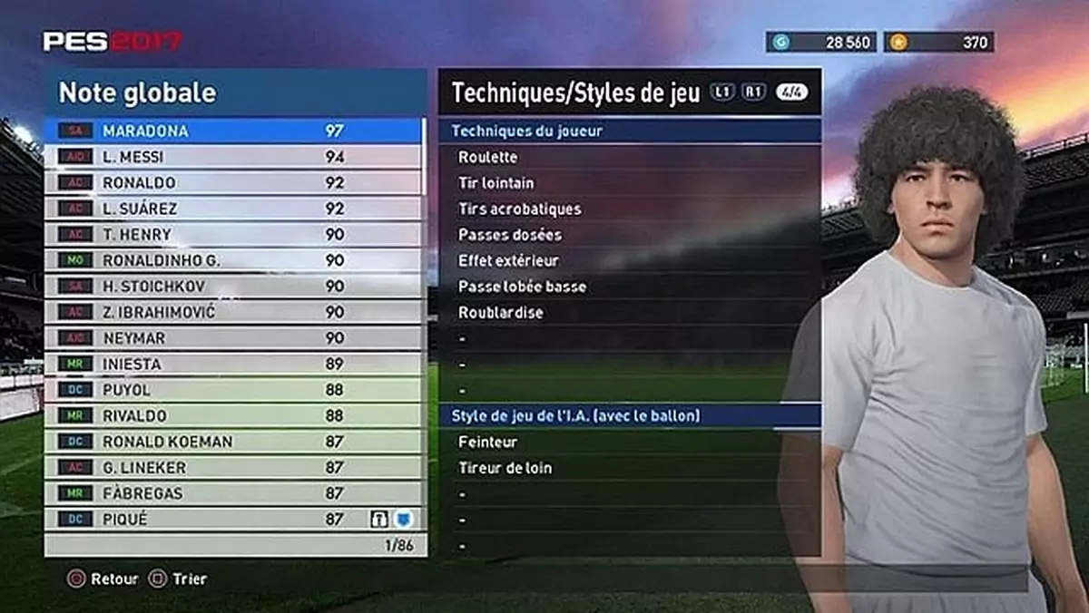 PES 2017 - Diego Maradona pozywa do sądu Konami