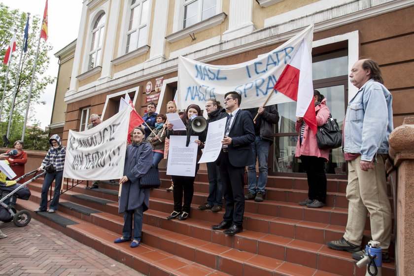 Protest w Będzinie