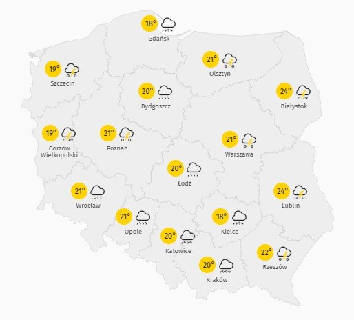 Pogoda dla Polski - 16.07