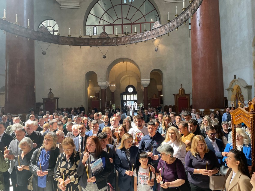 U crkvi Svetog Marka danas je služen parastos povodom 30 godina od vojno-policijske akcije hrvatskih snaga "Bljesak"