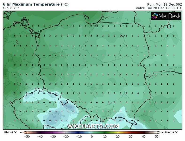 Odwilż obejmie już prawie całą Polskę