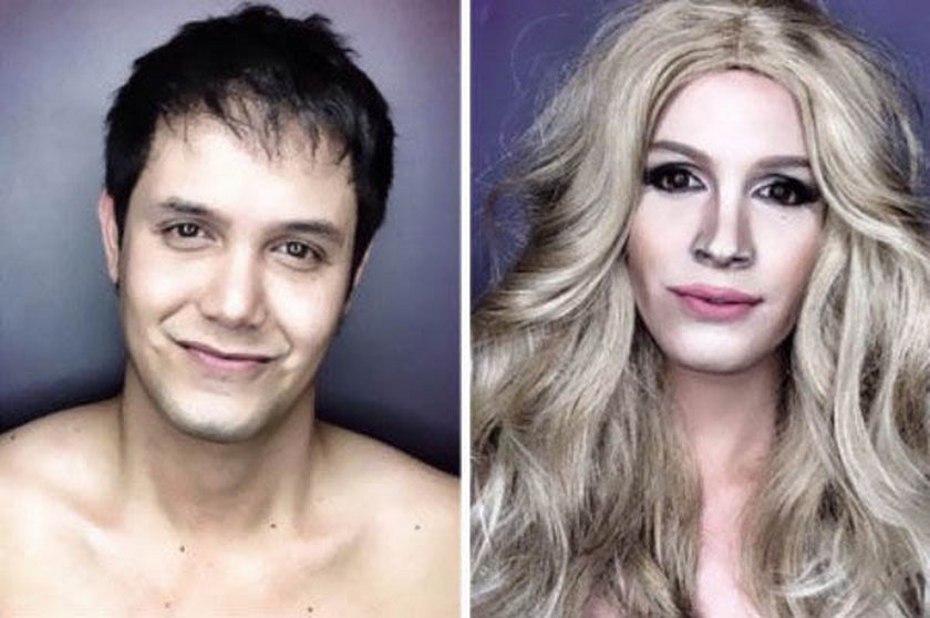 Paolo Ballesteros makijażem upodabnia się do aktorek Hollywood