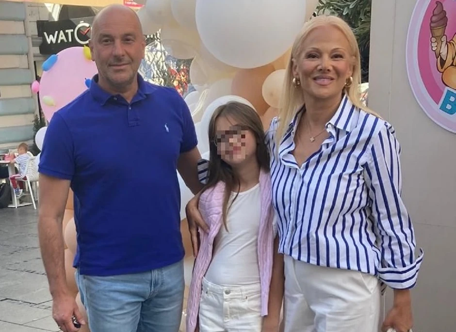 Ilda Šaulić sa mužem i ćerkom