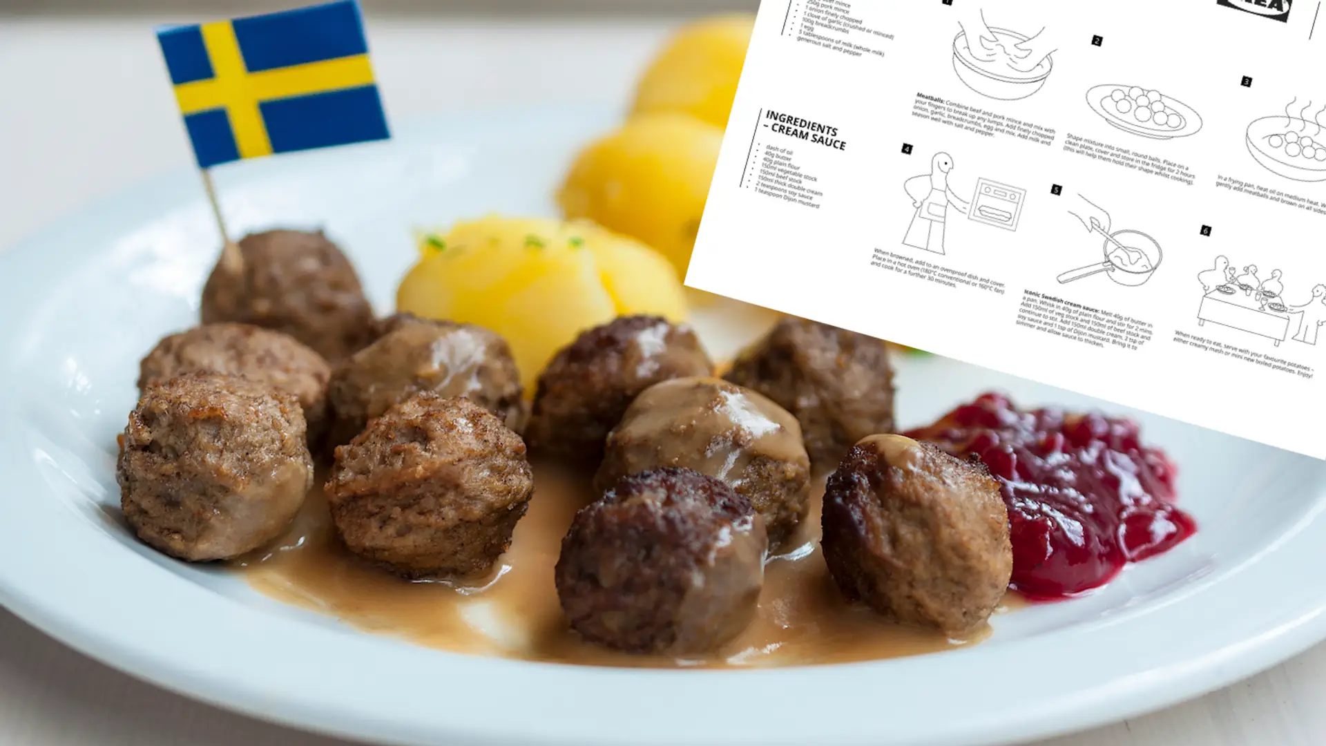 IKEA udostępnia przepis na klopsiki. Przypomina instrukcję składania mebli