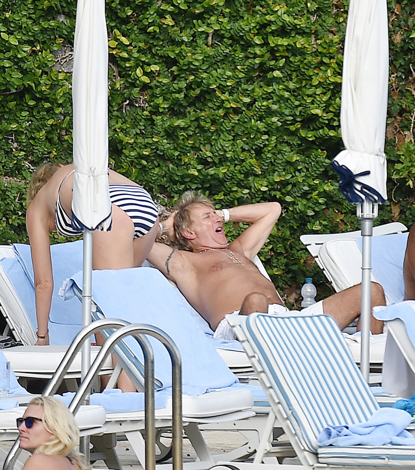 Rod Stewart z żoną na wakacjach