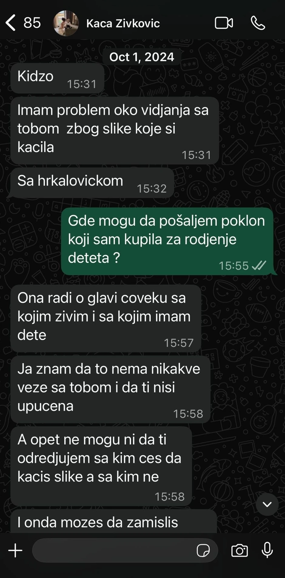 Prepiska Kaće Živković i Kije Kockar