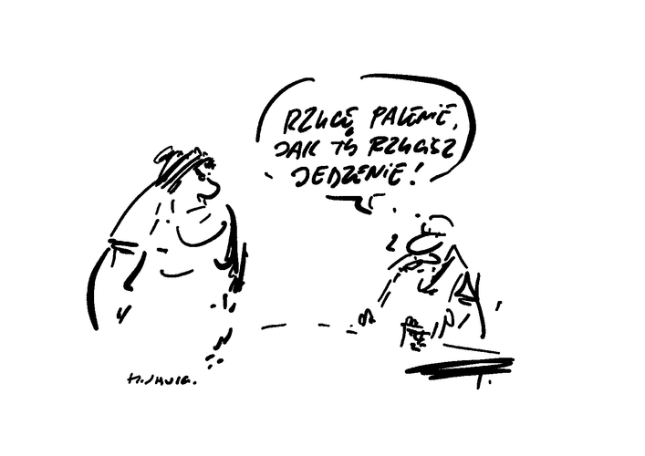 Papierosy / rys. Henryk Sawka