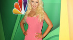 Christina Aguilera na konferencji "The Voice" (fot. Agencja BE&amp;W)
