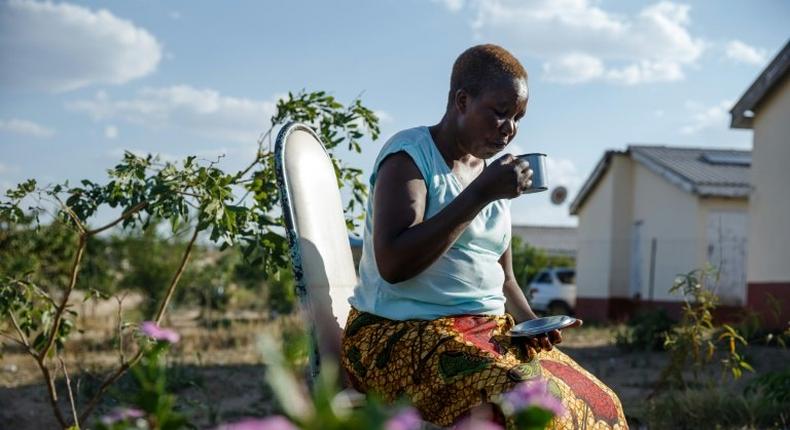 With medicine prices soaring, Alice Chenyika, 50, drinks herbal tea to control her blood pressure