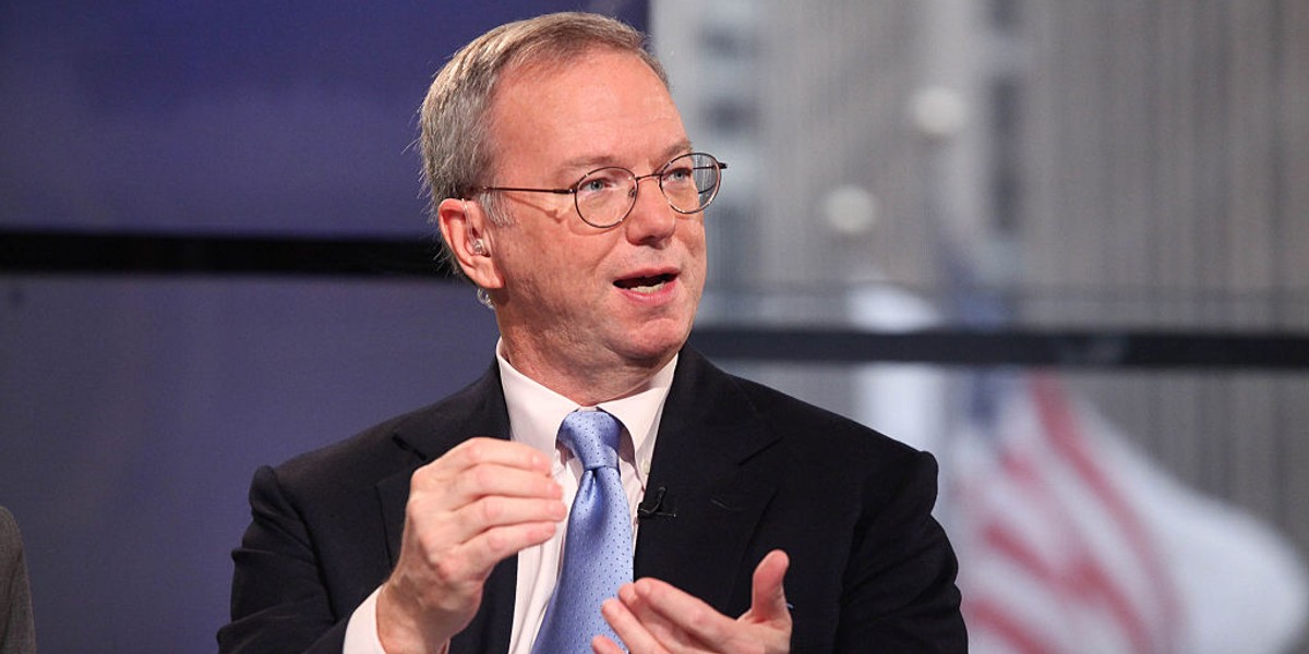 Eric Schmidt, prezes zarządu Alphabetu - spółki-matki Google'a