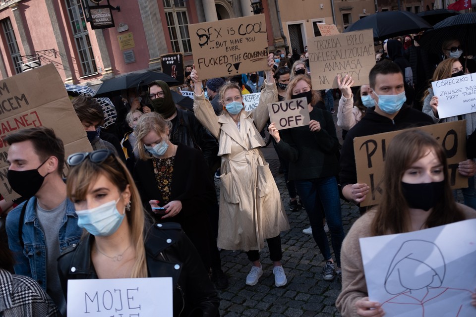 Protesty przeciwko zakazowi aborcji po raz kolejny odbyły się w całej Polsce