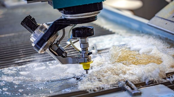Technologia cięcia wodą (Water Jet) pozwala na precyzyjną obróbkę nawet najtwardszych materiałów – bez ryzyka ich przegrzania czy deformacji. 