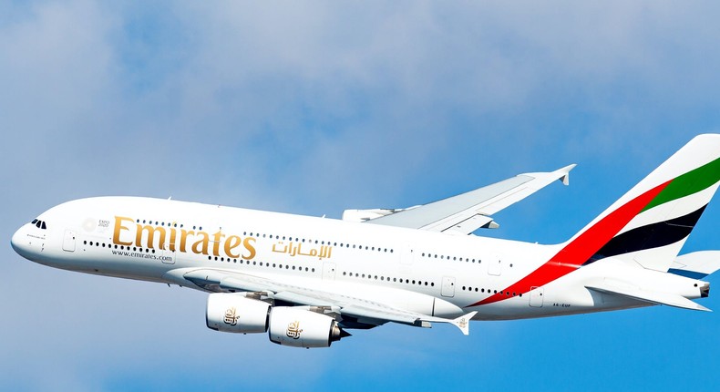 An Emirates Airbus A380.Lukas Wunderlich/Shutterstock.com