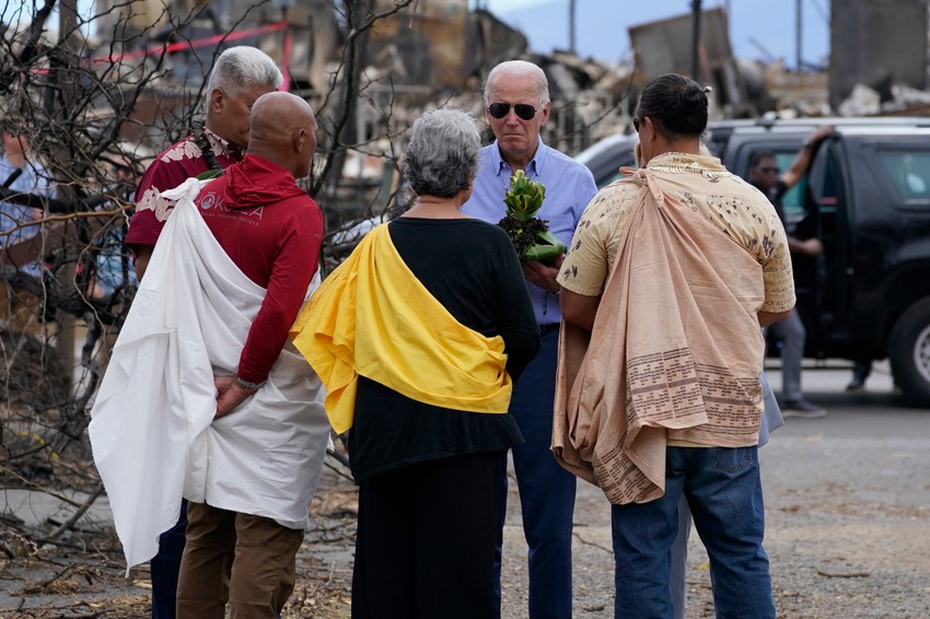 Poseta Džoa Bajdena Lahajni na ostrvu Maui, Havaji, nakon katastrofalnih požara