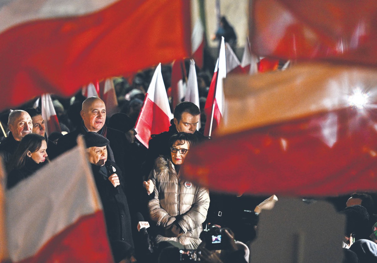 Demonstracja pod Sejmem, czwartek 11 stycznia 2024 r.