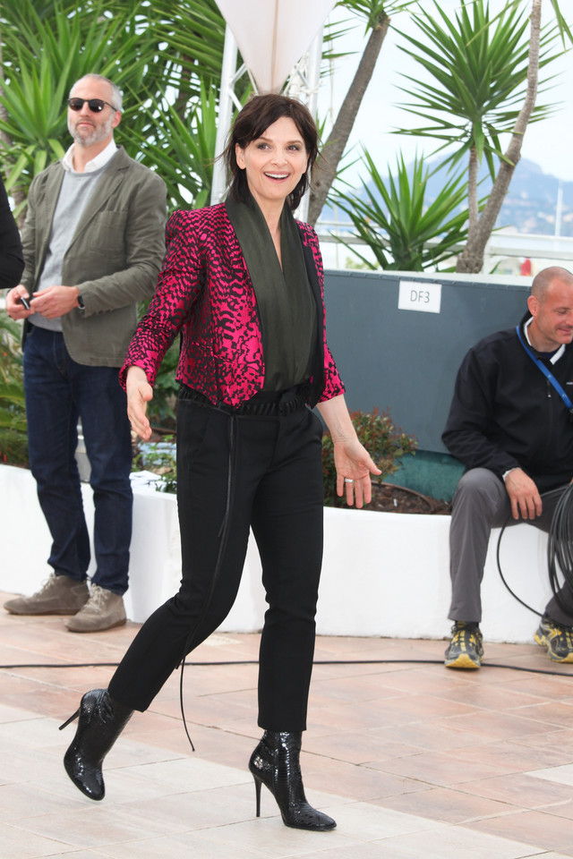 Juliette Binoche podczas Festiwalu Filmowego w Cannes, maj 2016 rok.
